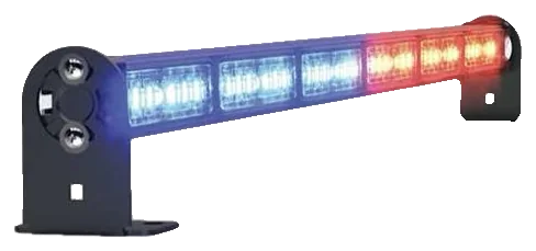 Interior LED lightbar with red and blue modules