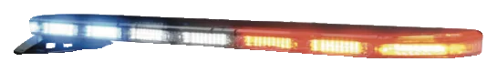 Red, blue and white LED roof lightbar
